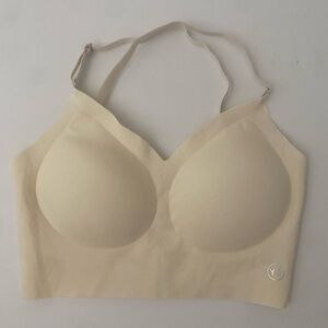 YG Cream Seamless Full Coverage Padded Wireless Multiway Bra Bralette Small